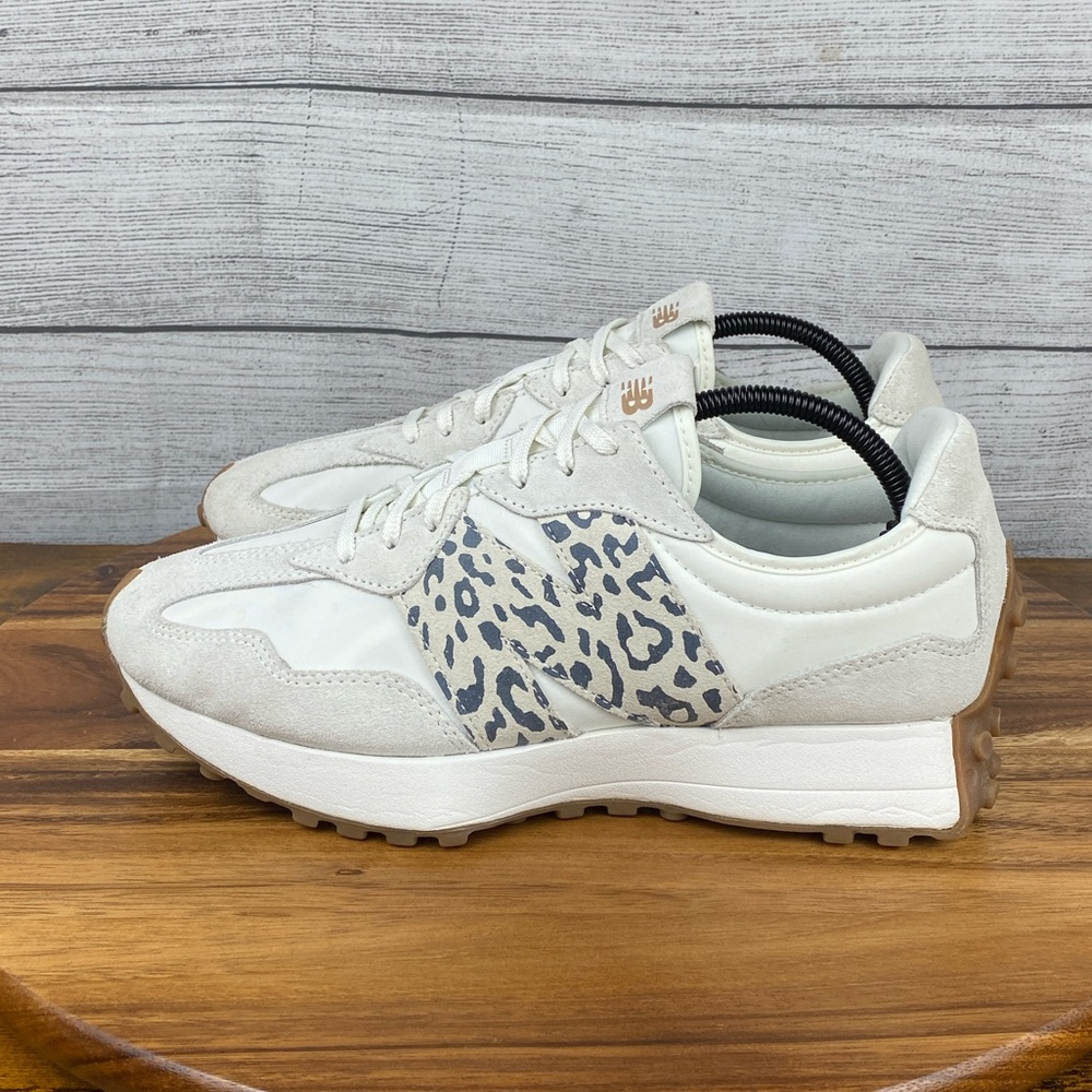 New Balance 327 Sea Salt Leopard Print Sneakers WS327PJ Women’s Shoe Size 11.5